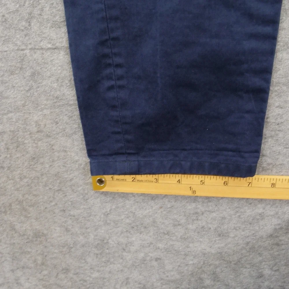 APC Pants Mens 32 Blue Flat Front Chinos Slim Straight Mid Rise Zip Fly